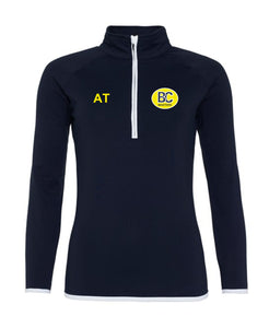 Womens 1/2 Zip Sweat Top